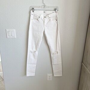 Vintage Citizens of Humanity Avedon White Distressed Skinny Jeans – Size 25